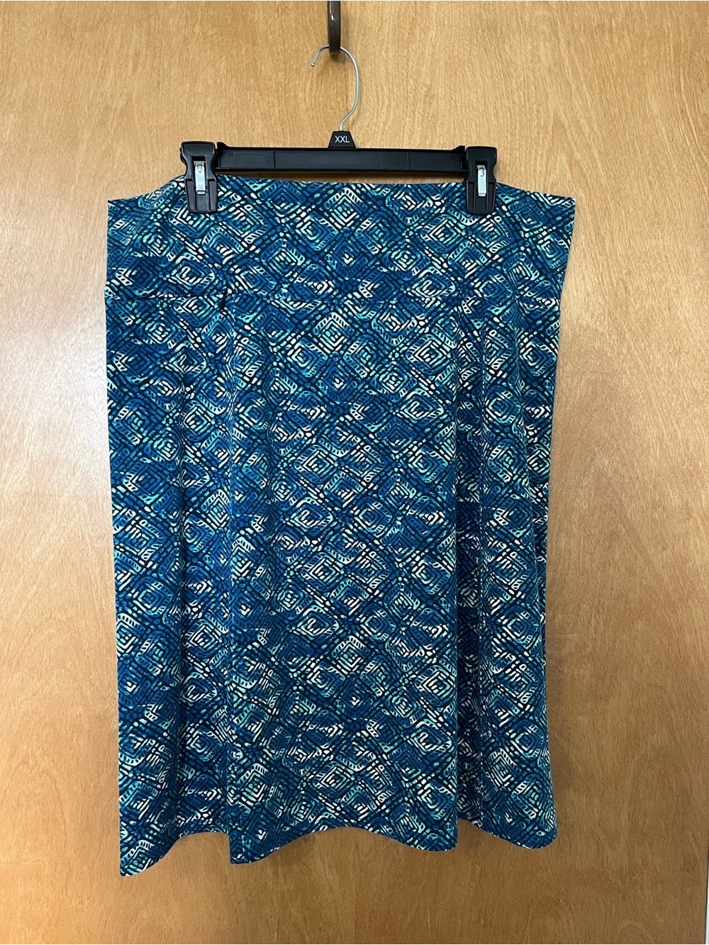 Royal Robbins Women’s Blue, Green, White & Black Patterned A-line Skirt | Size L
